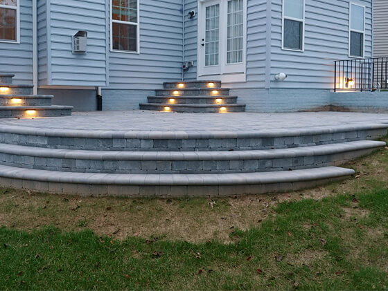 LED Stone Patio Lighting in Easton, Annapolis, Baltimore, and Stevensville, Maryland