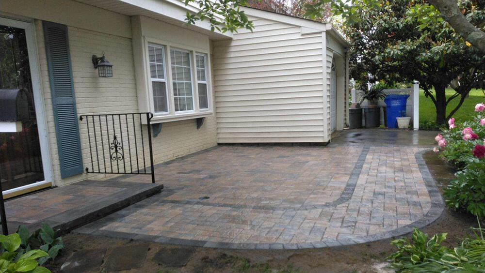 Bowie MD Front Yard Paver Patio