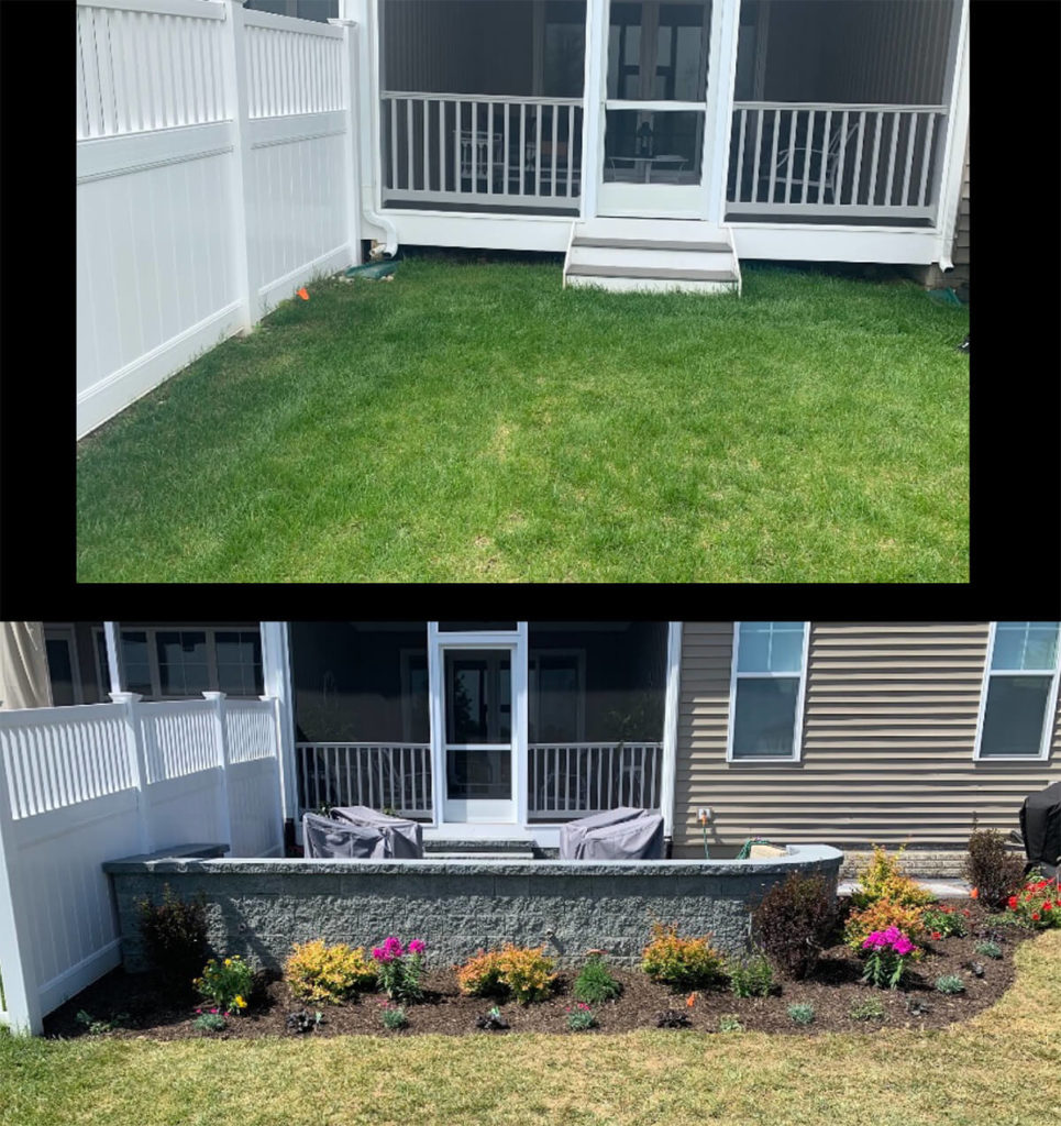 Odenton Paver Patio Before and After