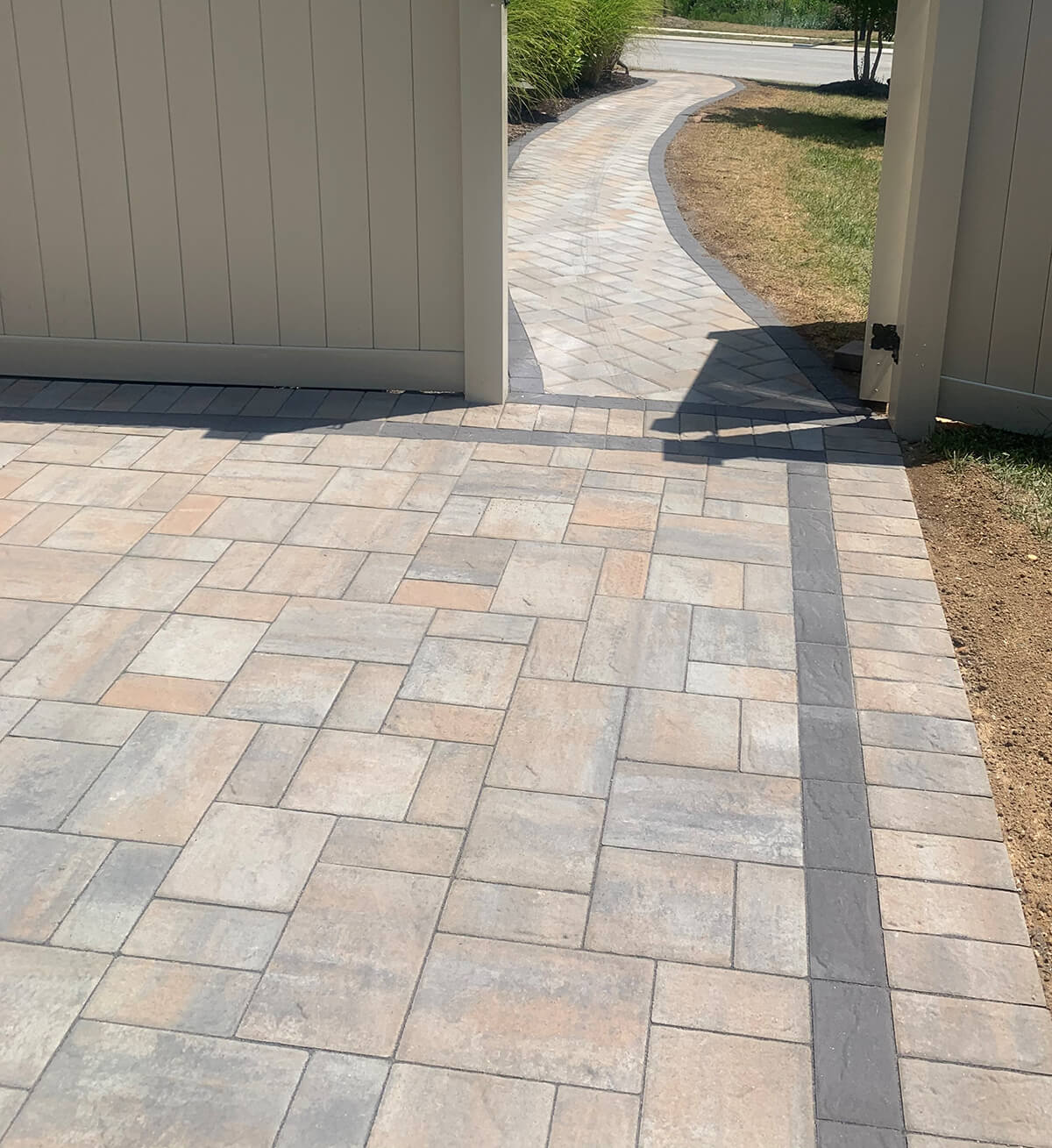 Paver Patio and Sidewalk in Millersville, MD Three Little Birds Hardscaping & Lawn Care