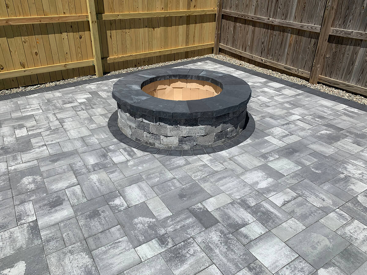 Backyard Paver Patio in Gambrills Maryland - Three Little Birds