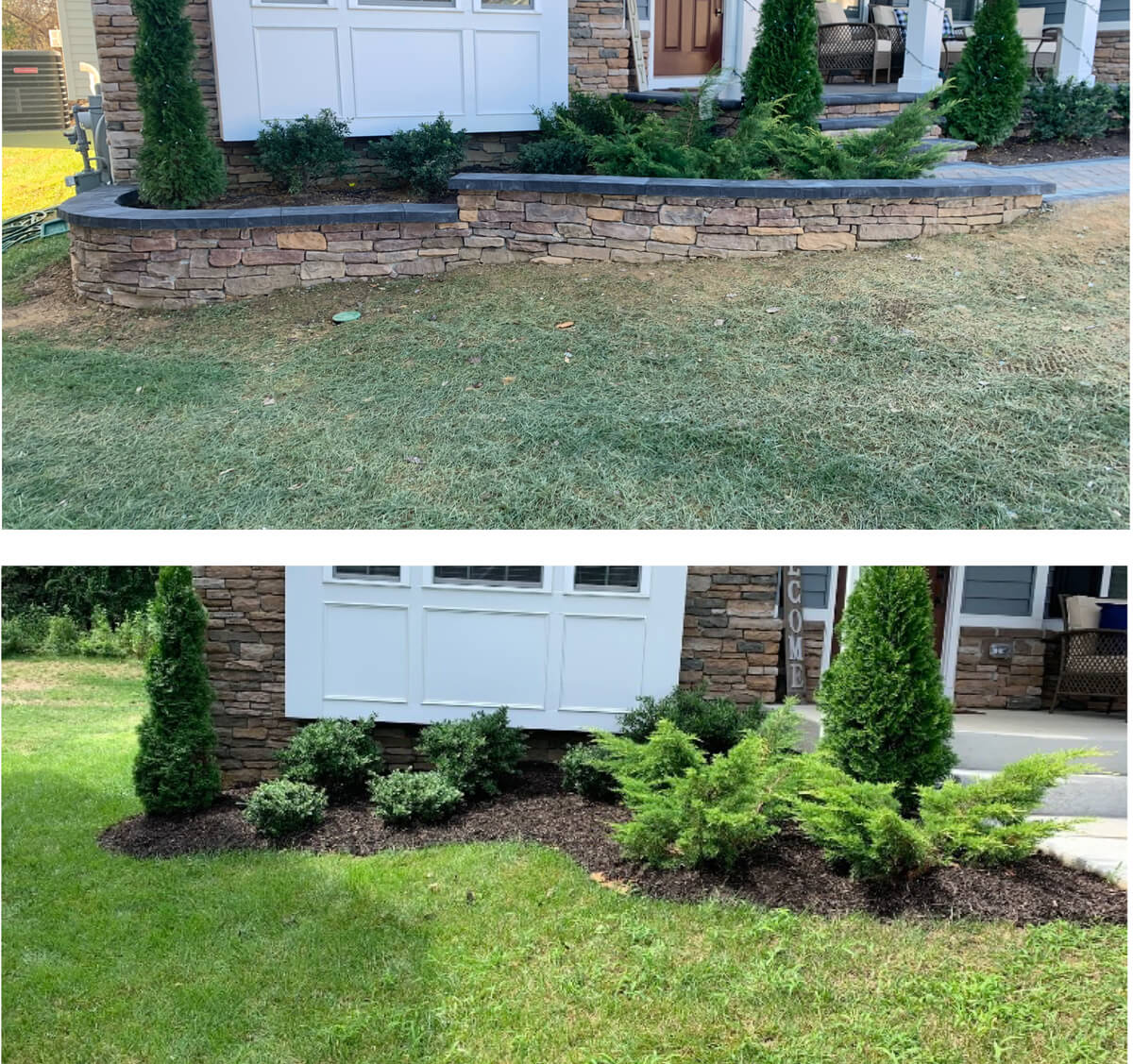 Odenton MD Curb Appeal Upgrade - Three Little Birds Hardscaping & Lawn Care