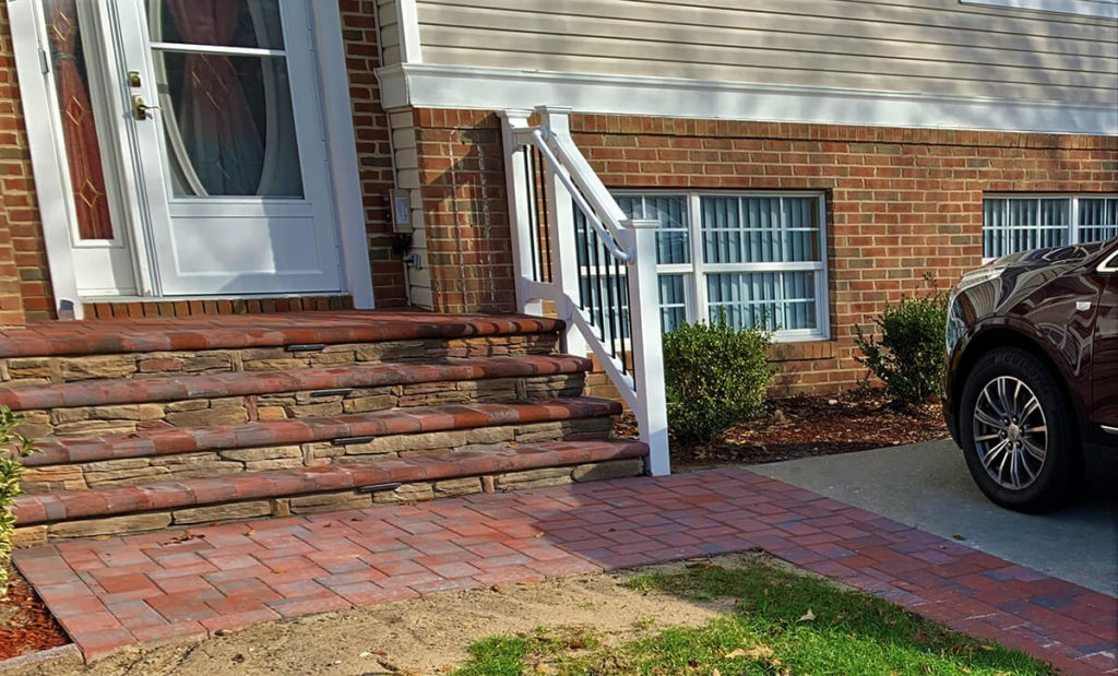 Paver Porch Overlay in Severn MD