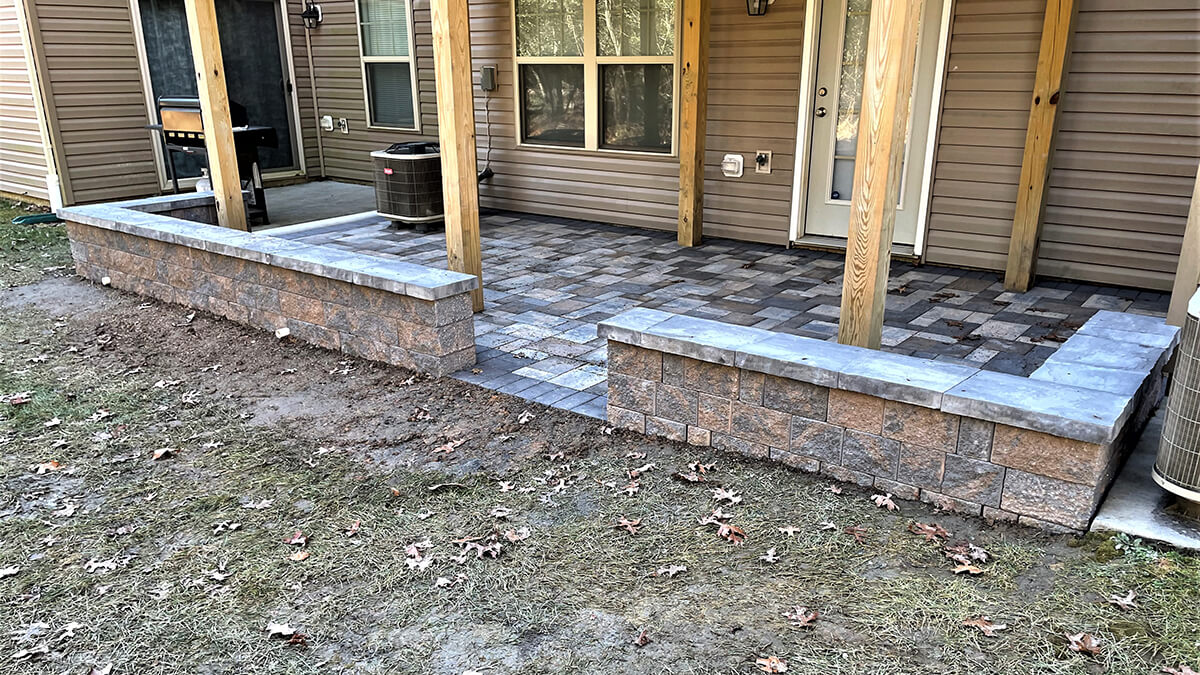 Townhouse UnderDeck Paver Patio in Glen Burnie, MD Three Little