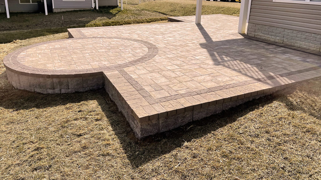 Townhome paver patio in Gambrills