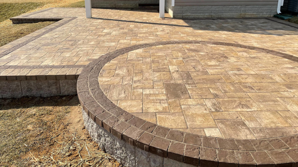 Townhome paver patio in Gambrills