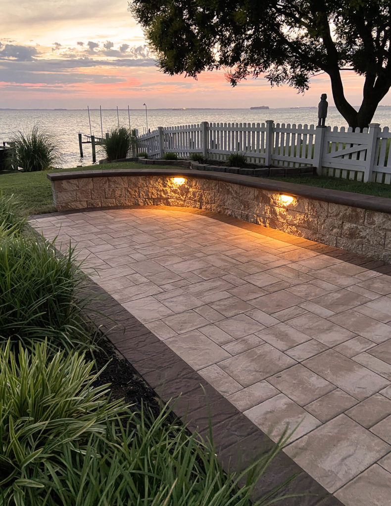 Paver Patio and Retaining Wall in Stevensville
