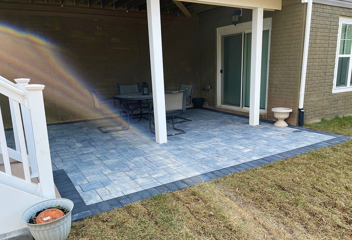 Glen Burnie UnderDeck Paver Patio Three Little Birds Hardscaping