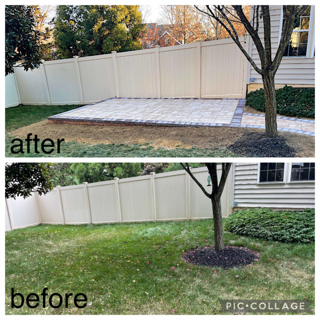 Severna Park Paver Patio Before and After