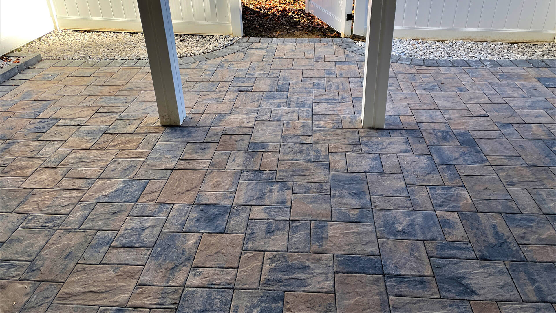 Gambrills Under Deck Paver Patio Three Little Birds Hardscaping