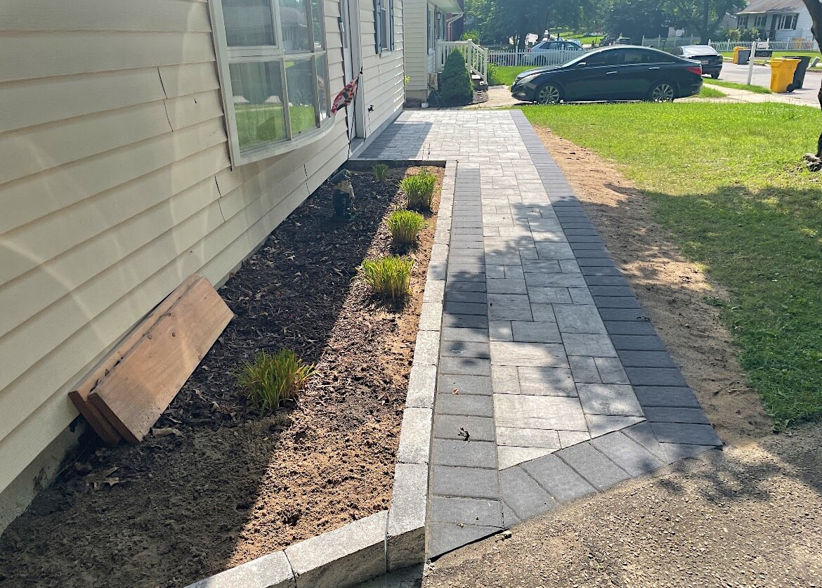 Paver Sidewalk in Pasadena, MD Three Little Birds Hardscaping & Lawn Care