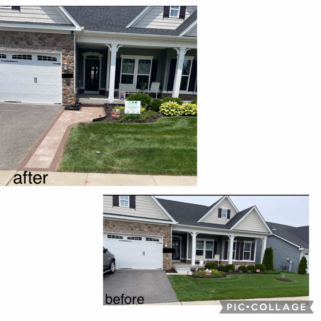 Odenton Front Walkway Before & After