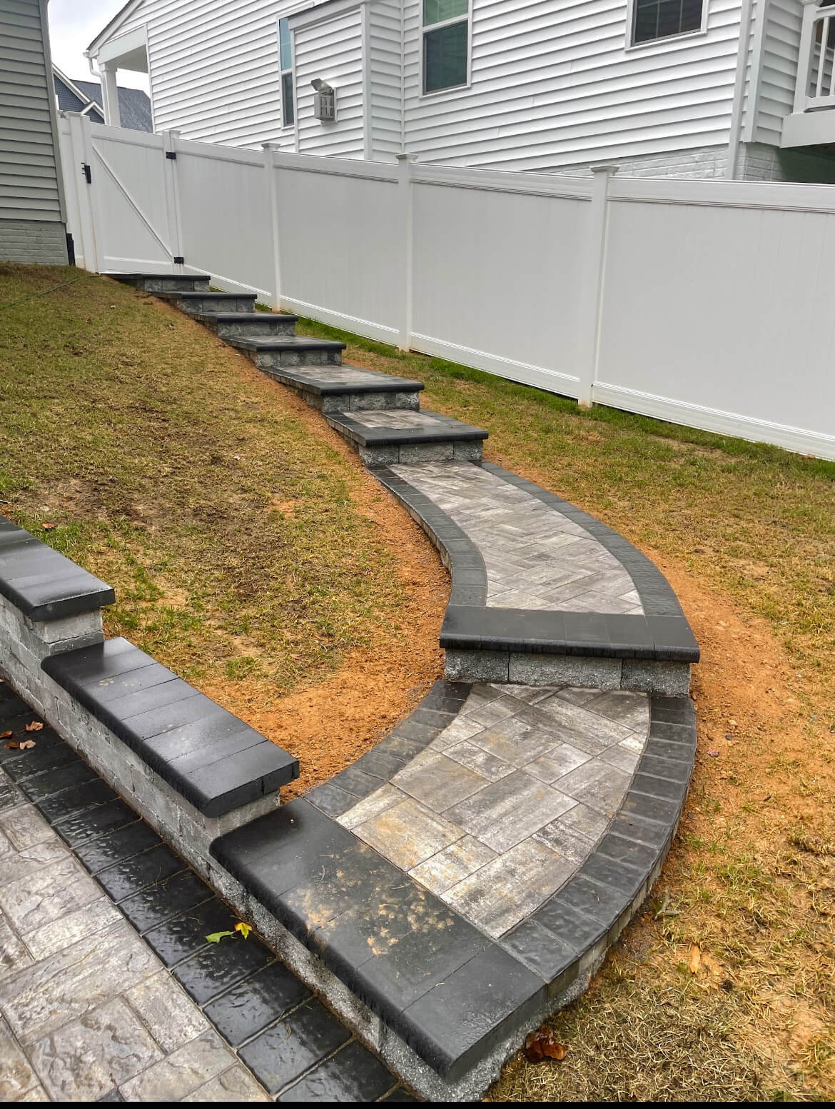 Odenton MultiLevel Paver Patio Three Little Birds Hardscaping & Lawn