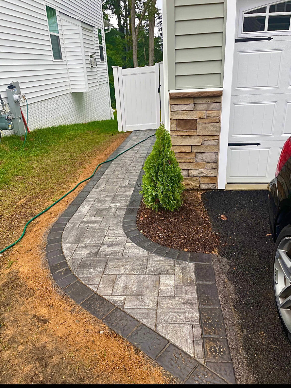 Odenton MultiLevel Paver Patio Three Little Birds Hardscaping & Lawn
