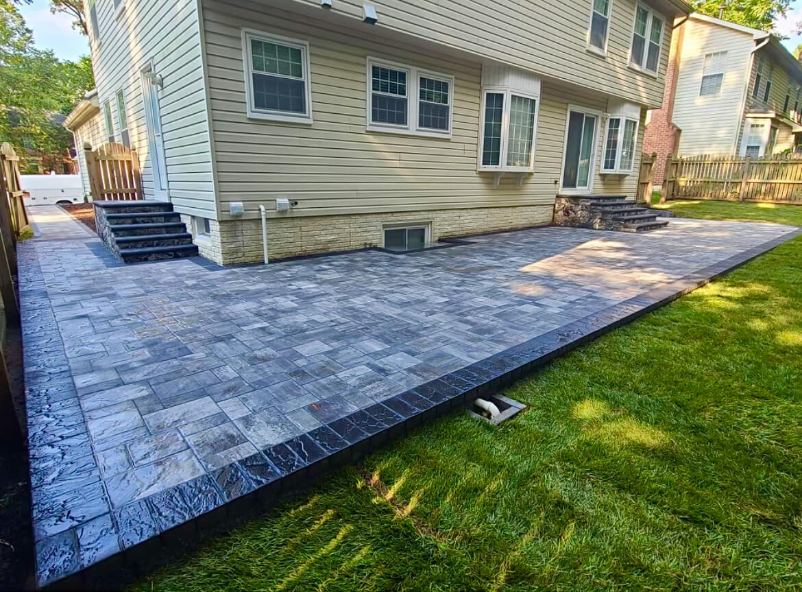 Crofton Paver Patio and Sidewalk Three Little Birds Hardscaping
