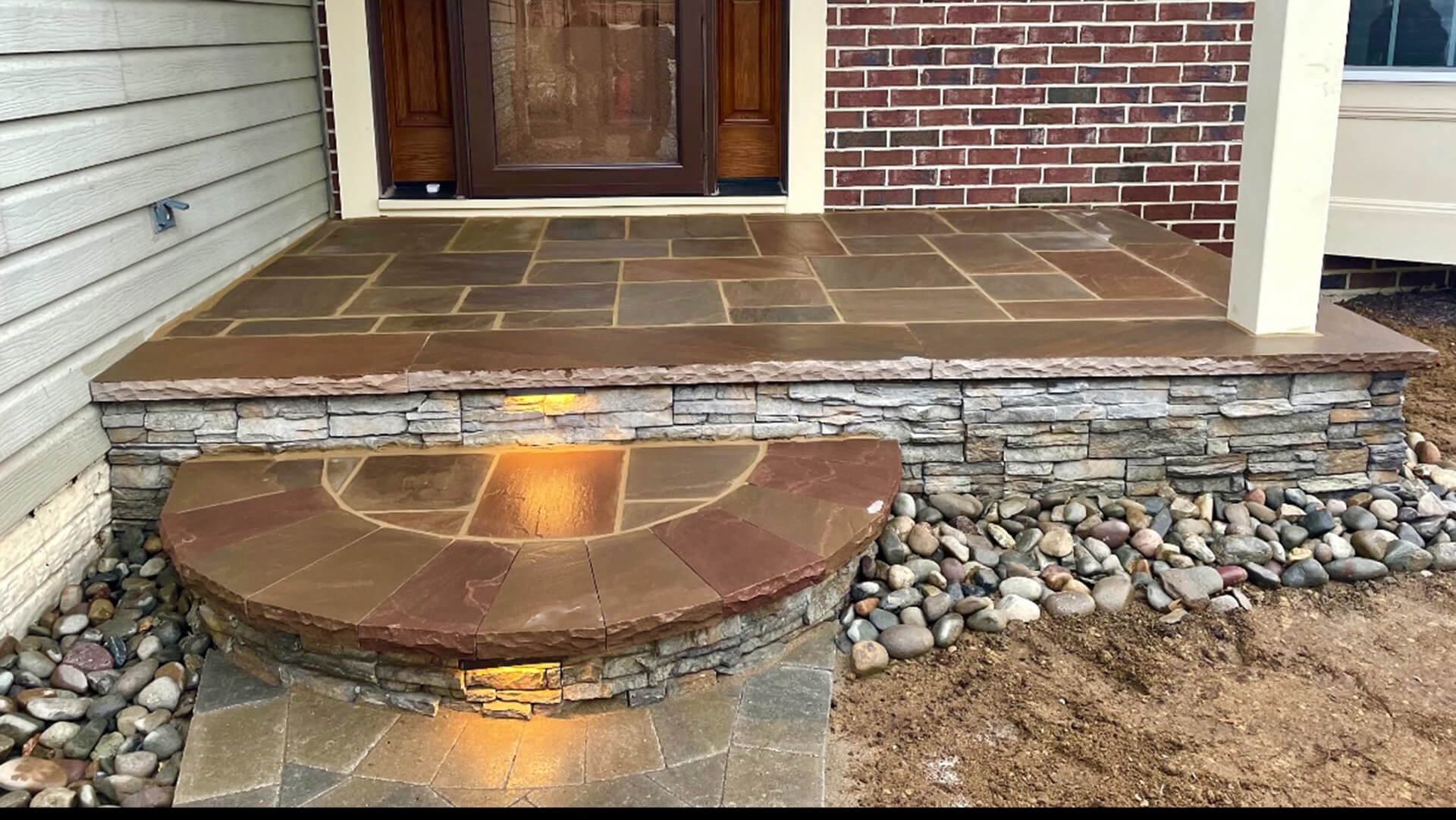 Crofton Paver Sidewalk and Front Porch Overlay - Three Little Birds ...