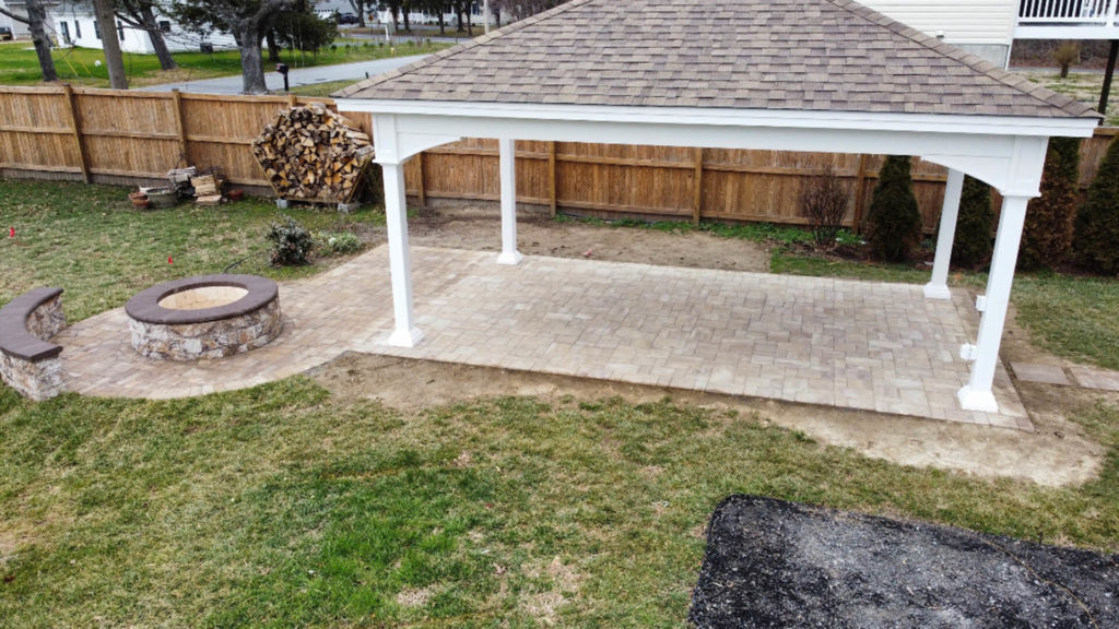 Stevensville Paver Patio and Pavilion Gazebo