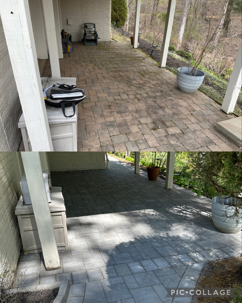 Annapolis Maryland Paver Patio Before and After