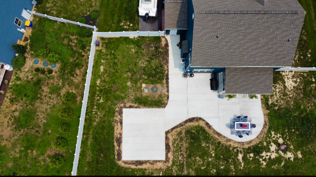 Poured Concrete Patio in Chester