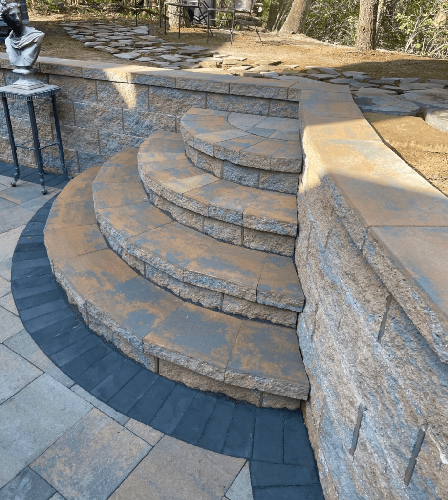 Annapolis Stone Steps and retaining wall